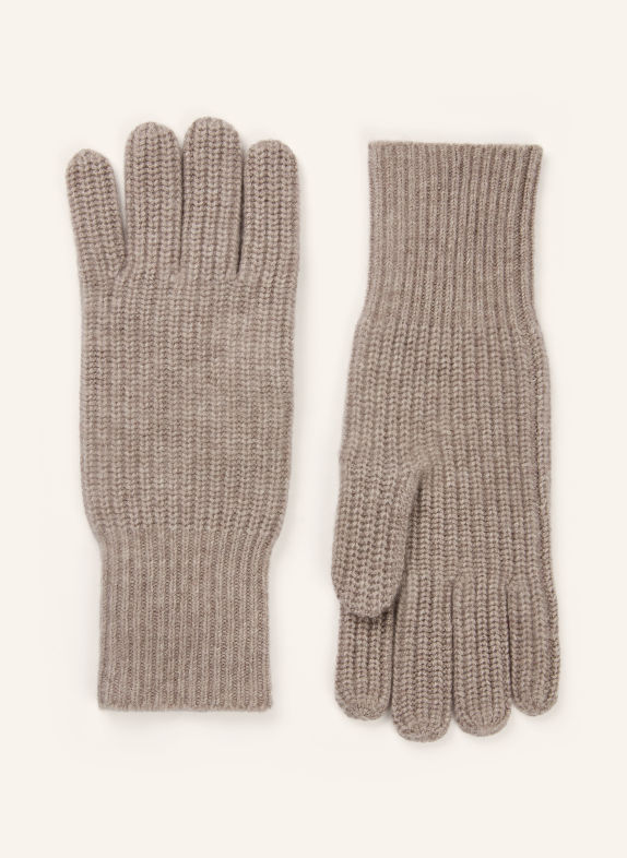 MRS & HUGS Gloves with cashmere BEIGE