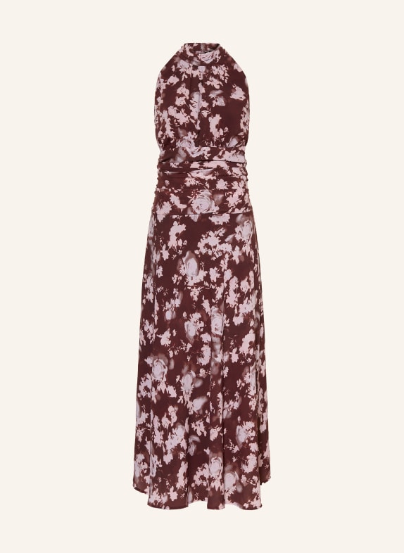 NEO NOIR DORIAN Dress DARK BROWN / LIGHT PINK