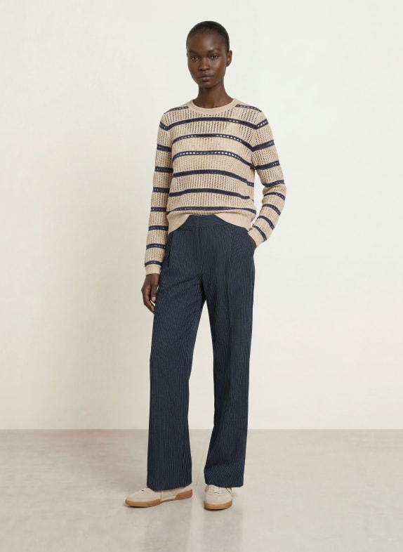REISS Marlene-broek REMI DONKERBLAUW / WIT