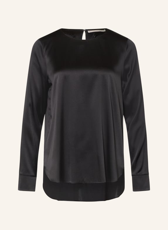 (THE MERCER) N.Y. Blusenshirt mit Seide SCHWARZ