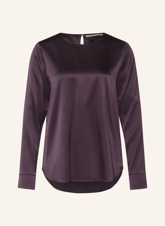(THE MERCER) N.Y. Blusenshirt mit Seide DUNKELLILA