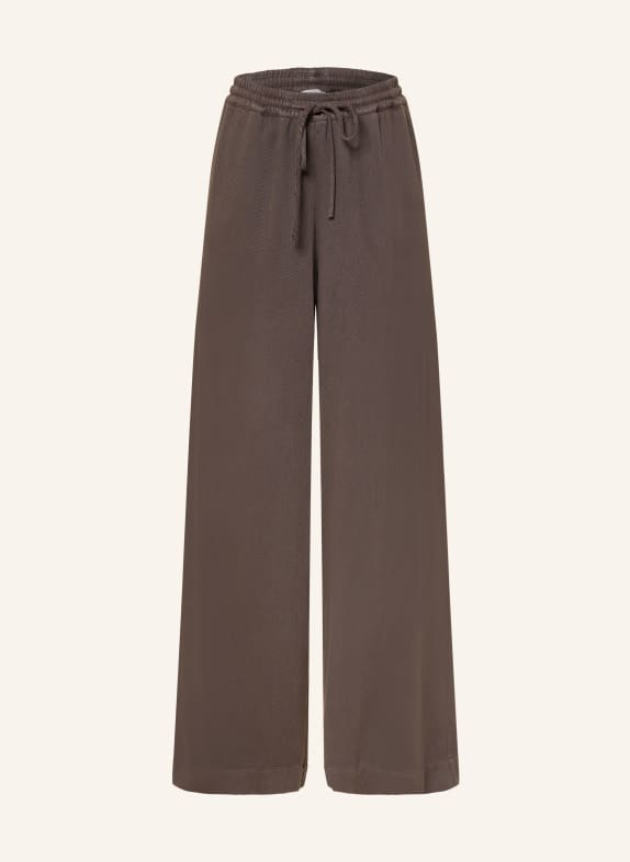 MRS & HUGS Wide-leg trousers DARK BROWN