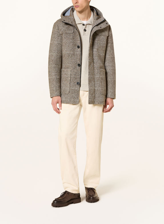 MILESTONE Parka MSFLEMING TAUPE / MARRON / GRIS CLAIR