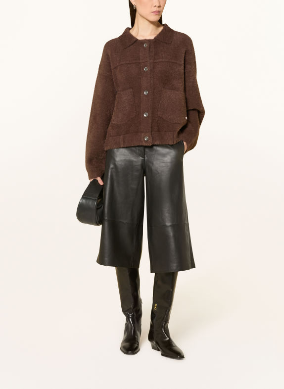 RINO & PELLE BUBBLY Cardigan DARK BROWN