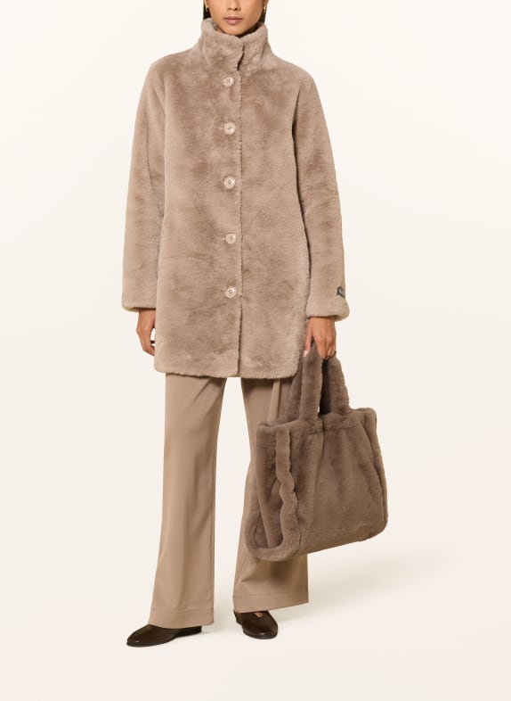 RINO & PELLE DAAN Faux Fur Shoppers BEIGE