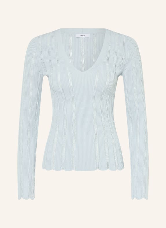 REISS Sweter LOUI JASNONIEBIESKI