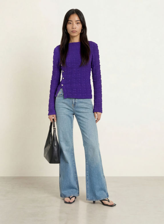 FABIENNE CHAPOT Blusenshirt OLA LILA