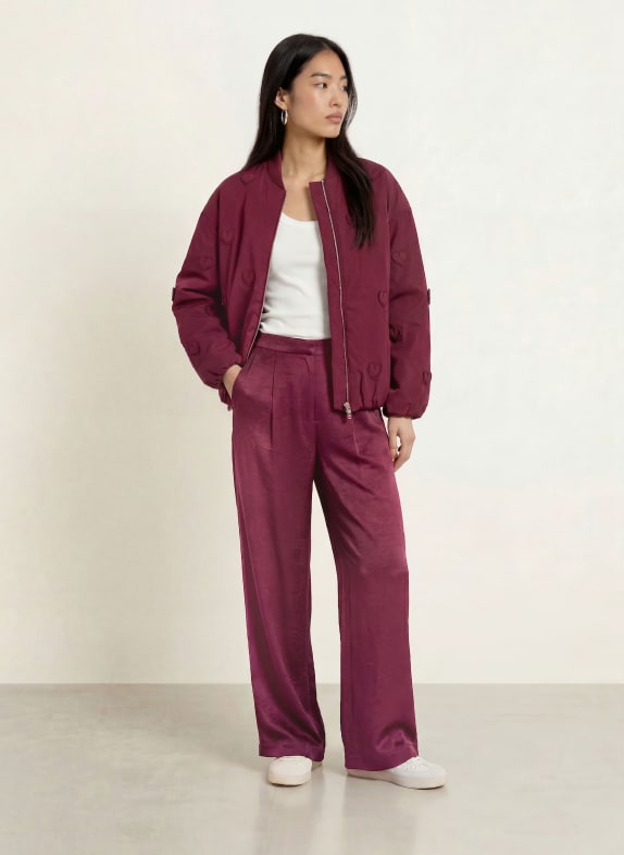FABIENNE CHAPOT Blouson HEARTY ROUGE FONCÉ