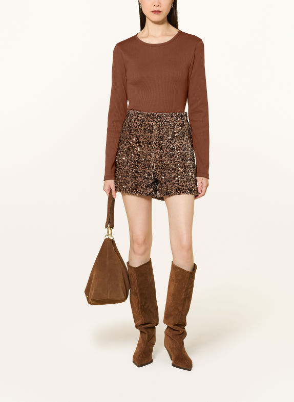 FABIENNE CHAPOT TANJA Long-sleeve shirt BROWN
