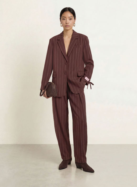FABIENNE CHAPOT Longblazer HENRY DUNKELBRAUN / ROSA