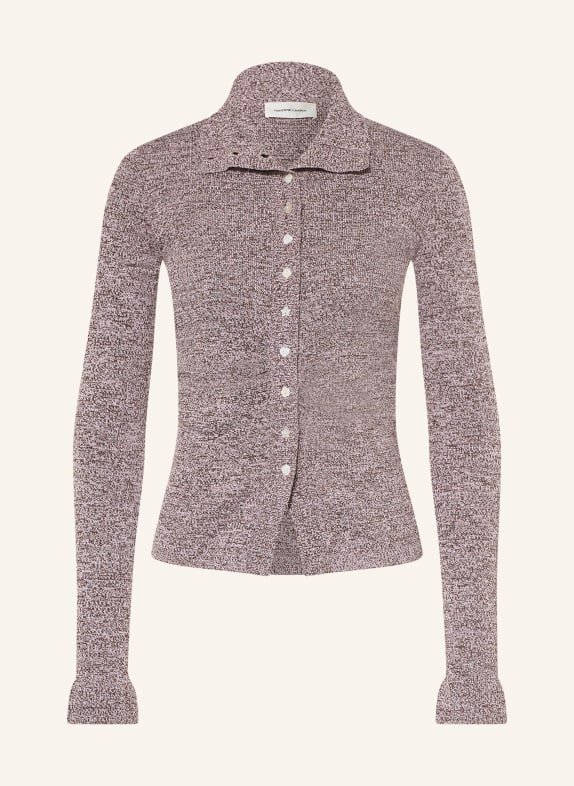 FABIENNE CHAPOT TILDA Cardigan LIGHT PINK / DARK BROWN