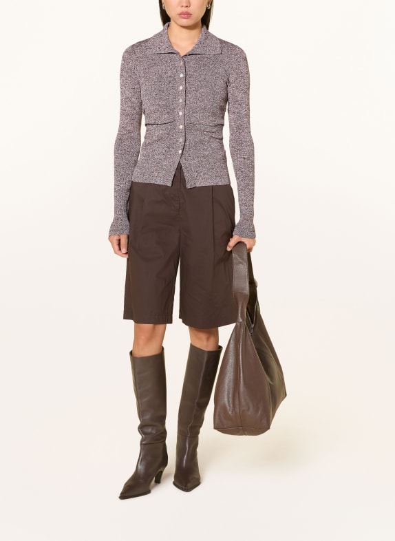 FABIENNE CHAPOT Vest TILDA ROSE CLAIR / MARRON FONCÉ