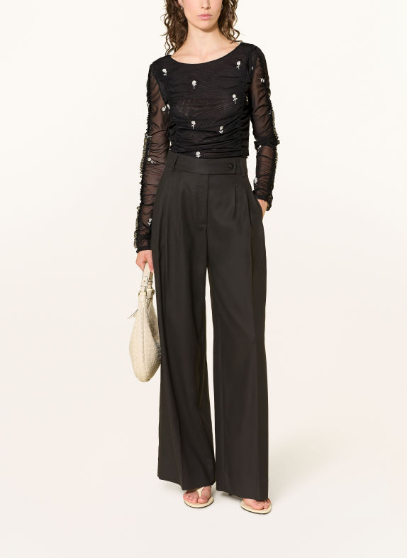 FABIENNE CHAPOT KAMEA Long-sleeve shirt BLACK / WHITE