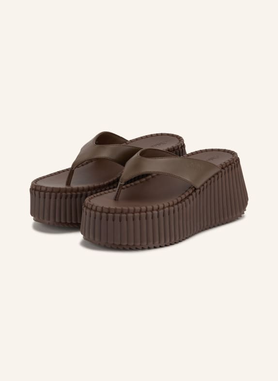 Chloé Sandales entre-doigts NAMA 28X SHARP BROWN