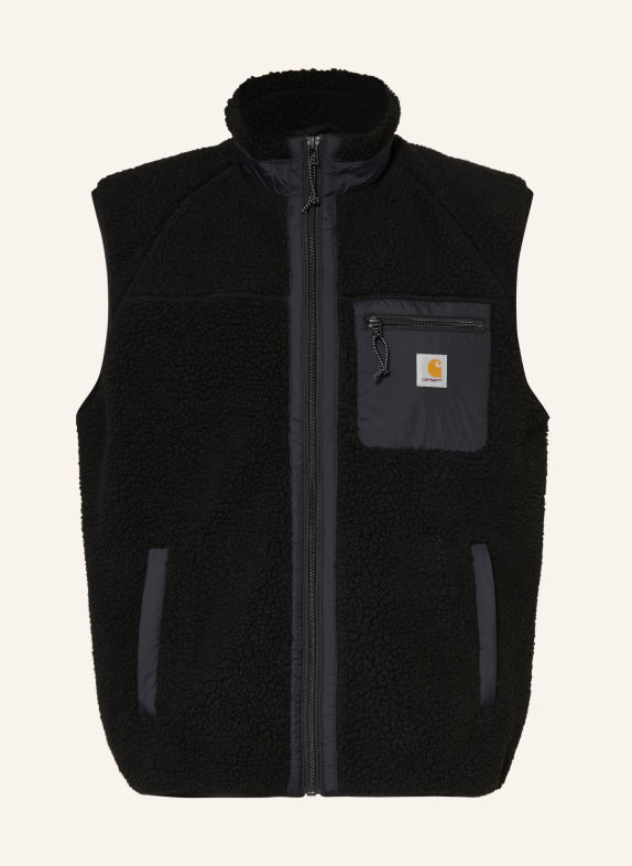 carhartt WIP Teddyfell-Weste PRENTIS SCHWARZ