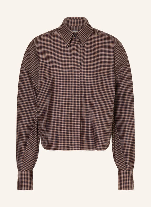 lilienfels Overhemdblouse MARRON FONCÉ / ZWART