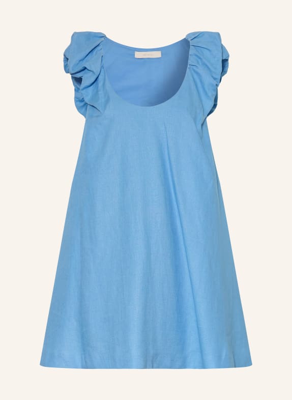 FAITHFULL THE BRAND NINA Linen Dress LIGHT BLUE