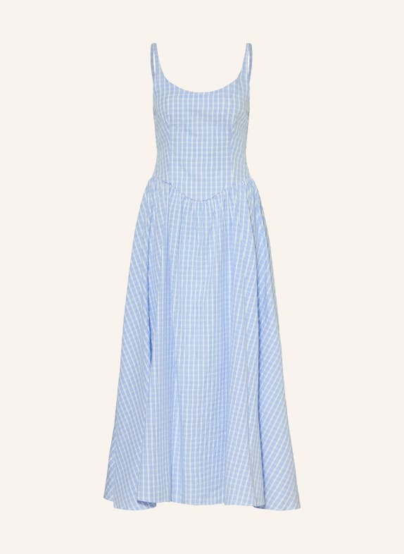 FAITHFULL THE BRAND Kleid CHIARA HELLBLAU / WEISS