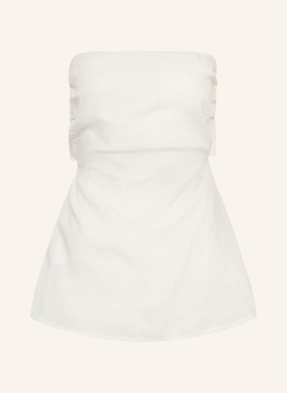 FAITHFULL THE BRAND SOLMAR Off-the-shoulder linen blouse WHITE
