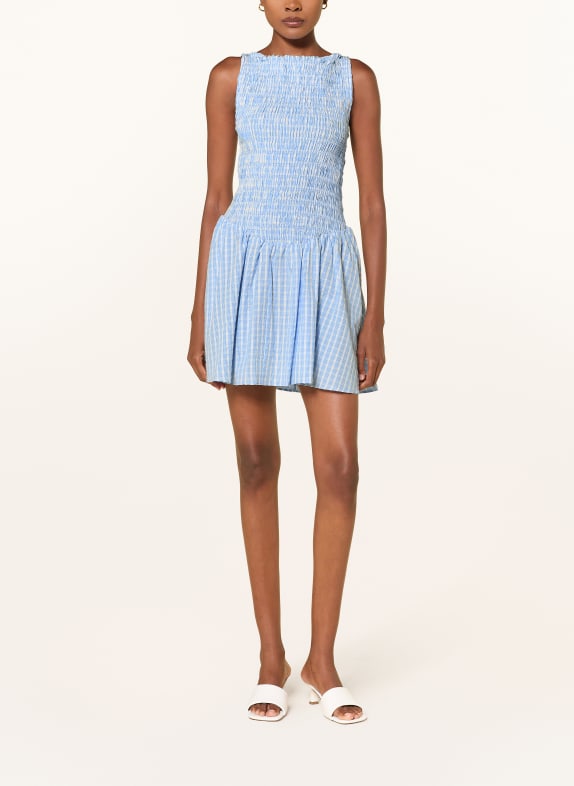 FAITHFULL THE BRAND Kleid MARTINA HELLBLAU / WEISS