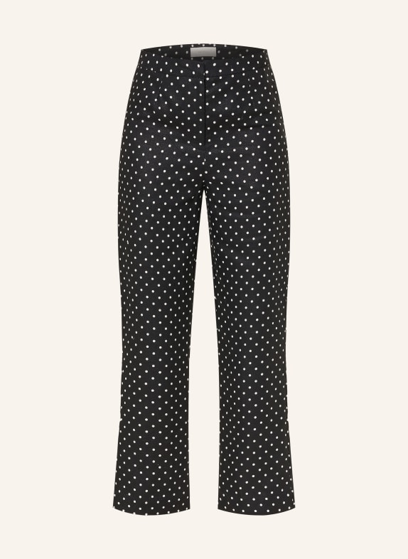 FAITHFULL THE BRAND IRIA 7/8-length linen trousers BLACK / WHITE