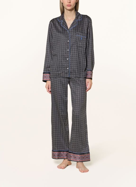 POLO RALPH LAUREN Pyjama MADISON DONKERBLAUW / TAUPE / LICHTBLAUW