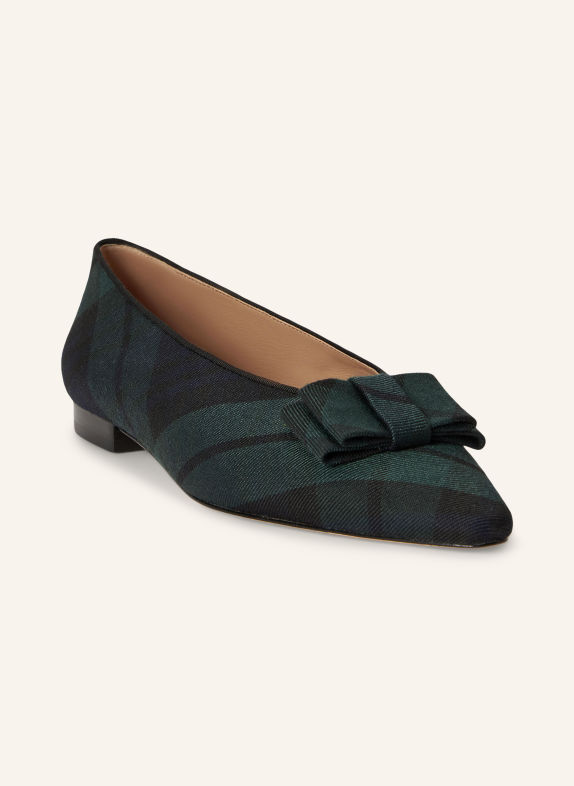 LAUREN RALPH LAUREN AUDRI Ballerinas DARK GREEN / DARK BLUE / BLACK