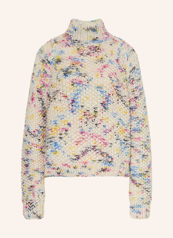 MAIAMI Merino wool sweater CREAM / PINK / BLUE
