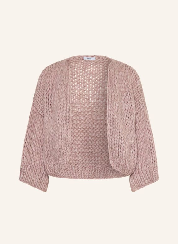 MAIAMI Knit wrap with 3/4 sleeves and alpaca ROSE