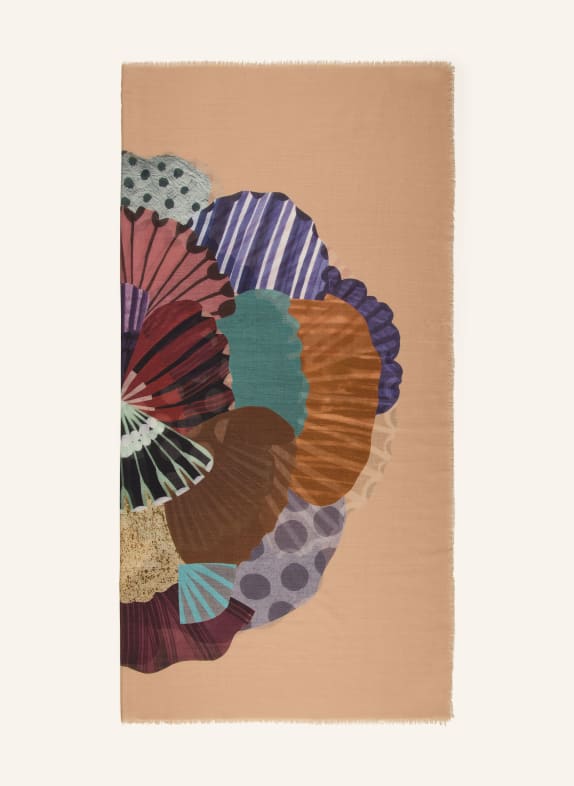 Barbieri Halsdoek CAMEL / DONKERROOD / DONKERBLAUW