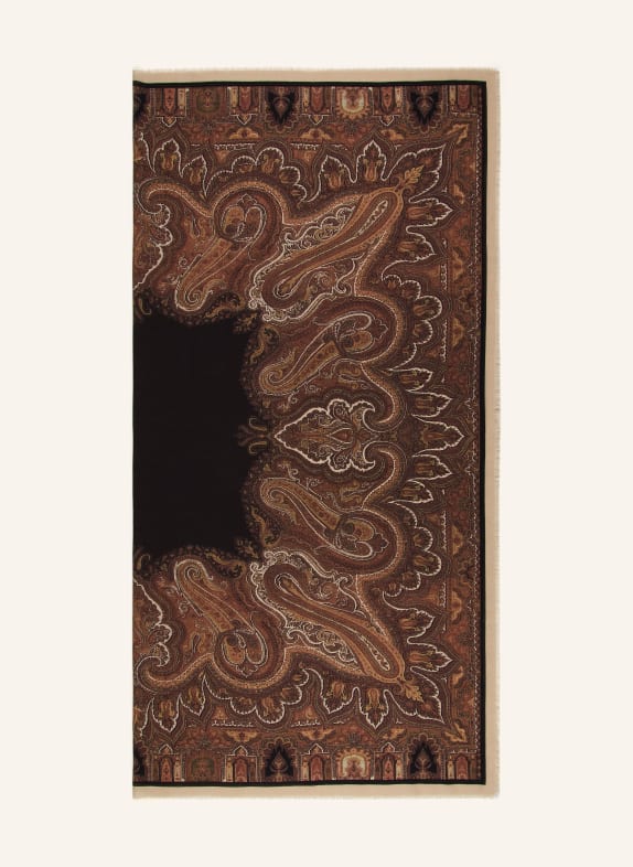 Barbieri Halsdoek MARRON FONCÉ / CAMEL / CRÈME