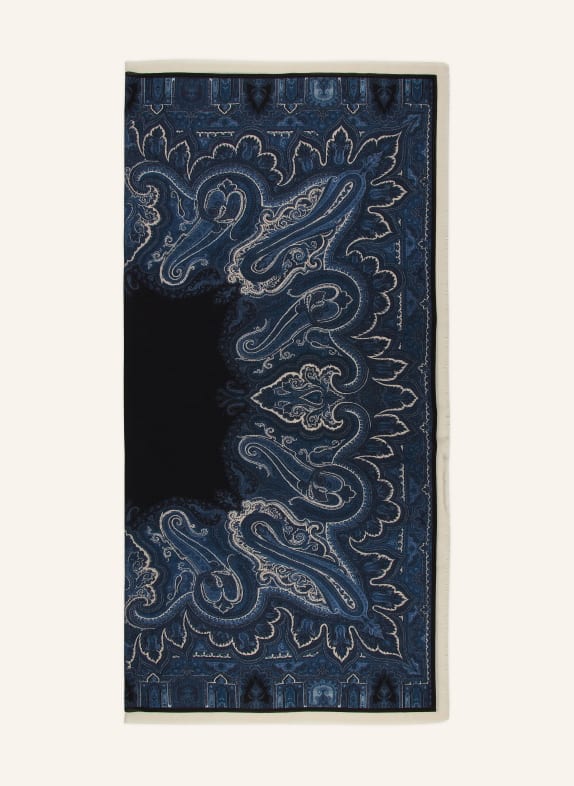 Barbieri Halsdoek DONKERBLAUW / CRÈME / ZWART