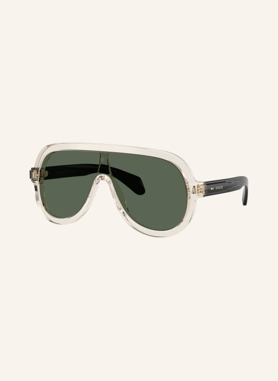 MONCLER Okulary przeciwsłoneczne ME6021U KREMOWY/ CIEMNOZIELONY