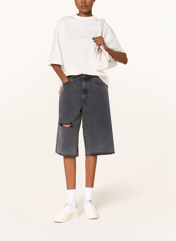 KARO KAUER Jeansshorts ZWART