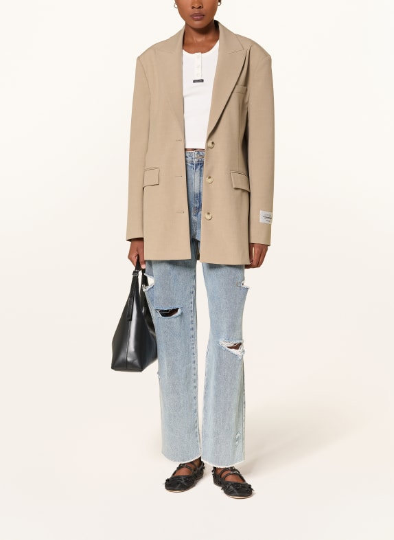 KARO KAUER Lange blazer BEIGE