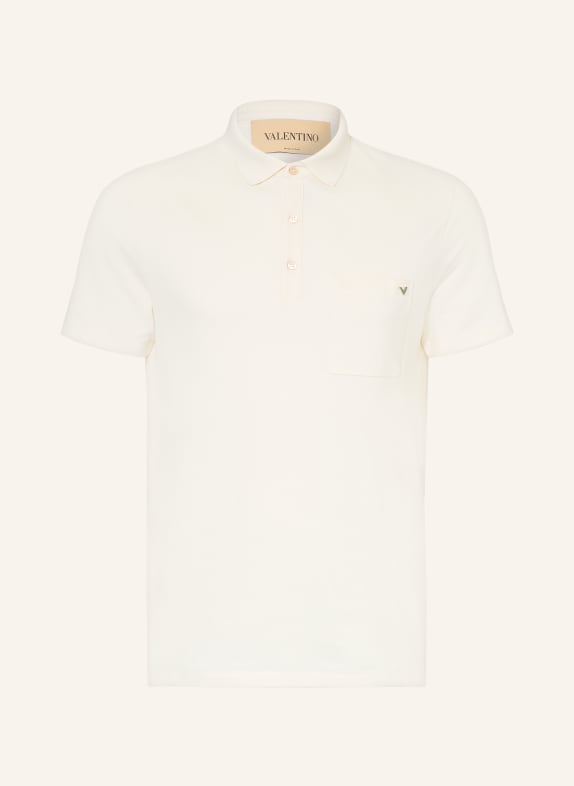VALENTINO Piqué-Poloshirt VGOLD WEISS