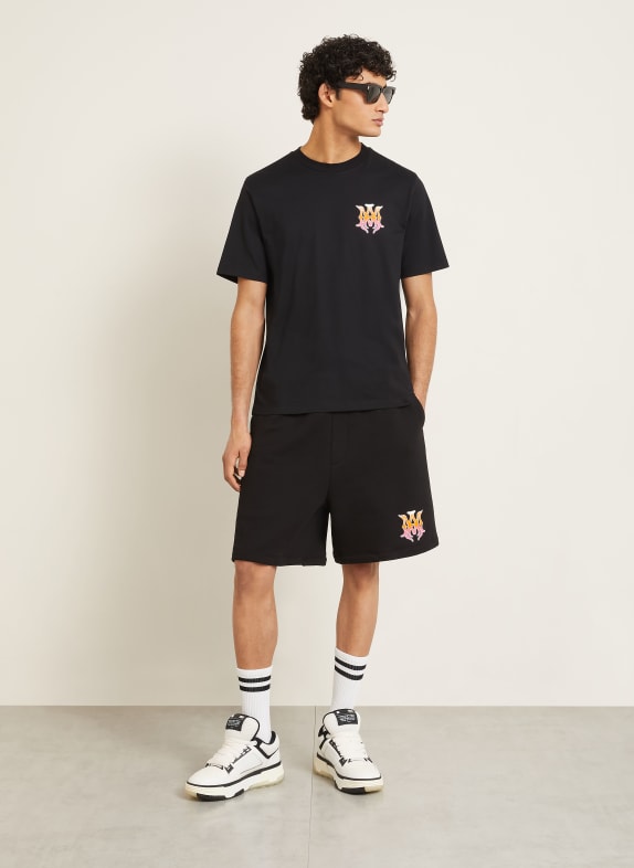 AMIRI T-shirt ZWART / ROZE / NEONORANJE