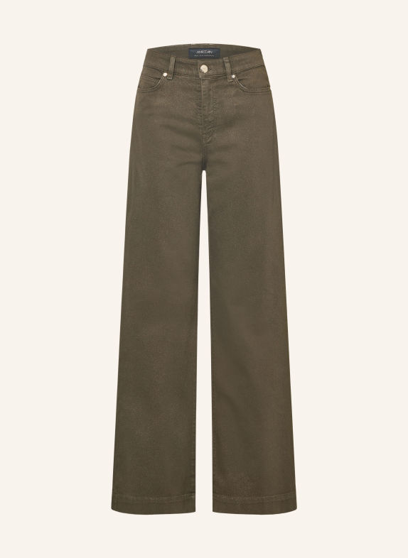 MARC CAIN Wide Legs Jeans WARRI mit Glitzergarn 599 forest night new