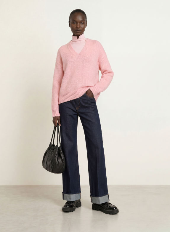 MARC CAIN Pullover mit Alpaka 208 chalk pink