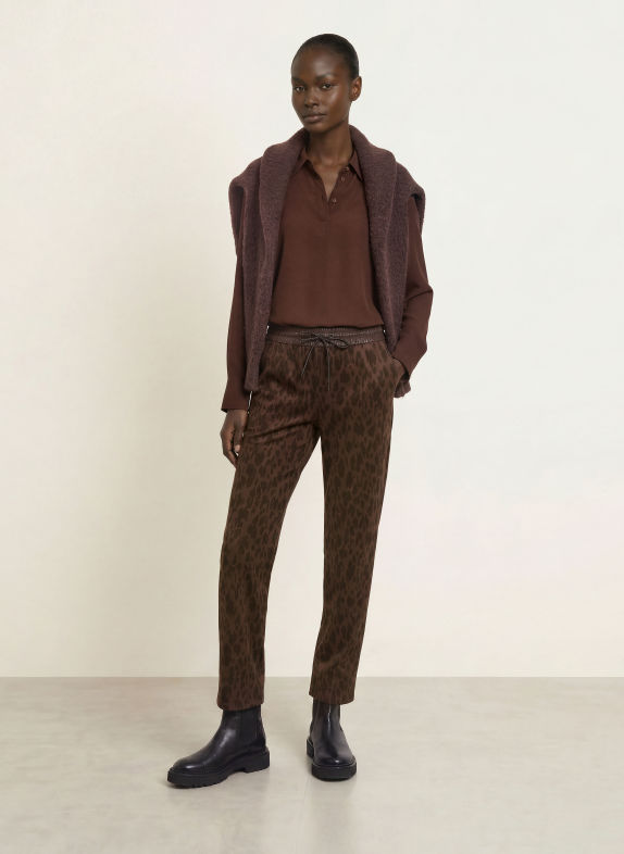 MARC CAIN Shirt blouse 697 seal brown