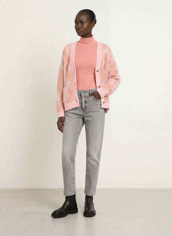 MARC CAIN Strickjacke mit Alpaka 651 tawny birch