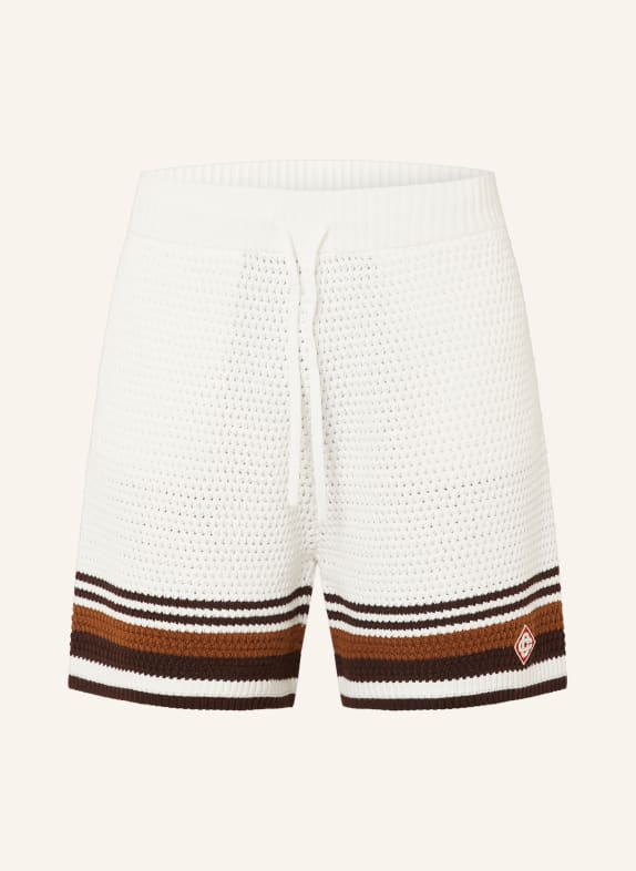 Casablanca Gebreide shorts CRÈME / MARRON FONCÉ / BRUIN