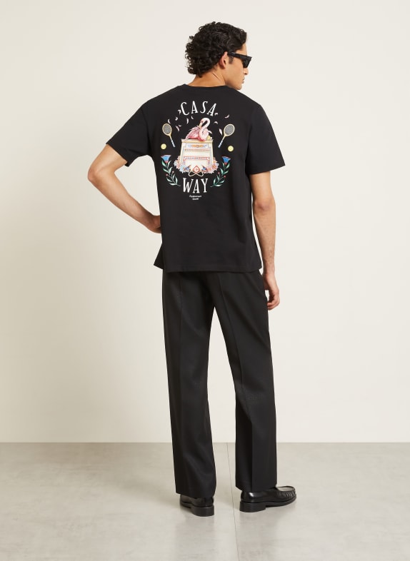 Casablanca T-Shirt SCHWARZ / ROSA / WEISS