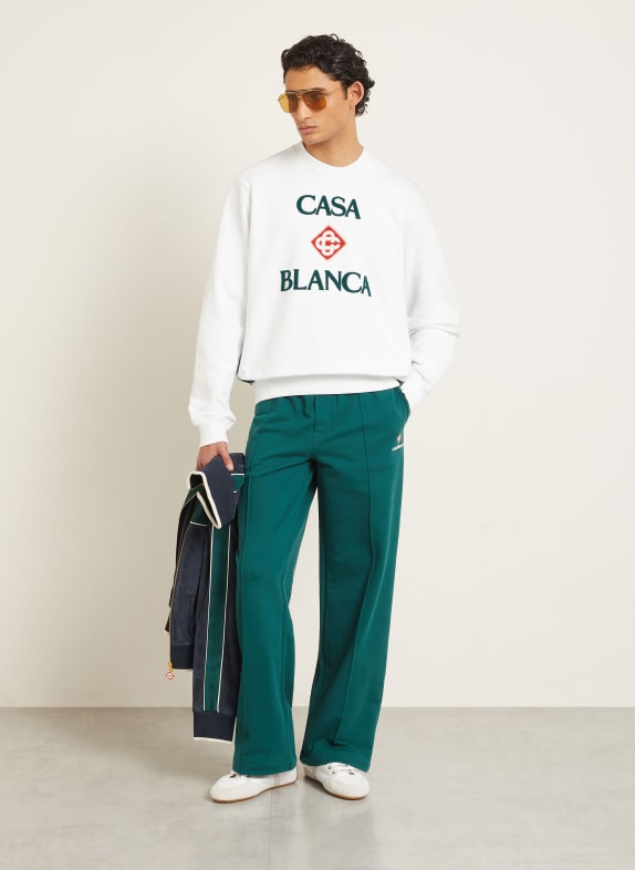 Casablanca Sweatshirt WIT / ROOD / DONKERGROEN