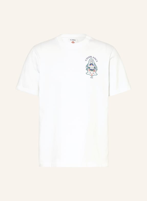 Casablanca T-shirt WHITE / GREEN / DARK BLUE