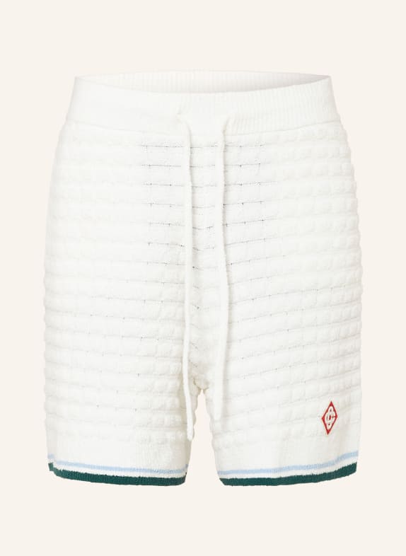 Casablanca Badstofshort CRÈME / DONKERGROEN / LICHTBLAUW