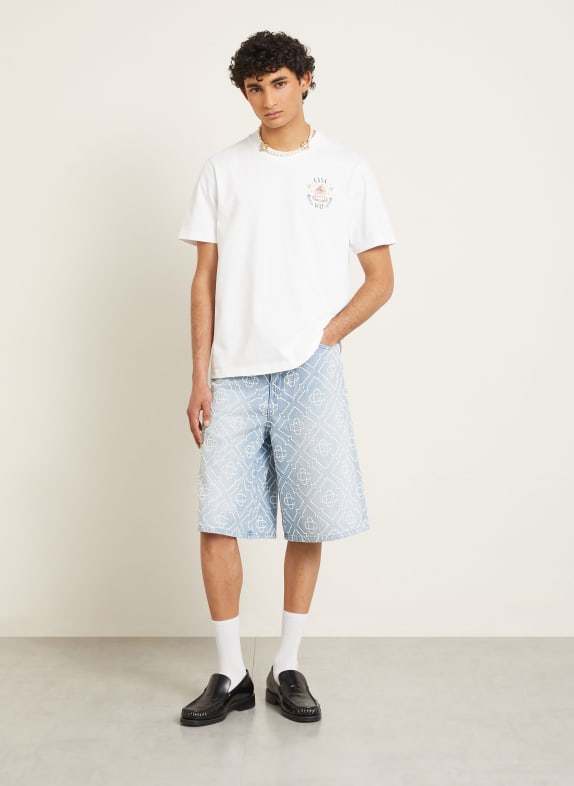Casablanca T-shirt WIT / GEEL / GROEN