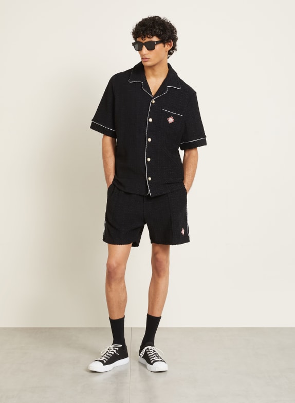 Casablanca Badstofshort ZWART / WIT