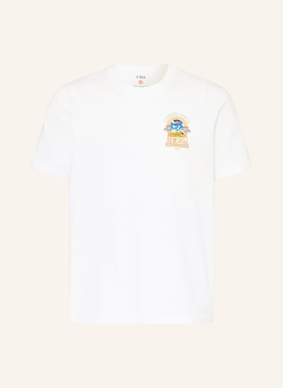 Casablanca T-shirt WIT / ROOD / BLAUW