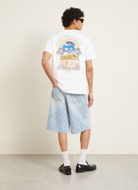 Casablanca T-shirt WIT / ROOD / BLAUW
